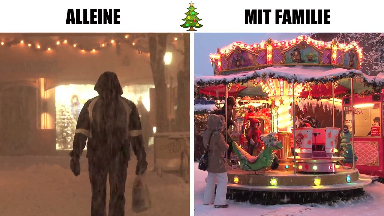Weihnachten alleine VS. Weihnachten mit Familie -rJd32ZydeFg