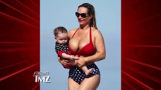 Coco and Her Baby Wear Matching Swimsuits But Its Coco's Boobs that Steal The Show _ TMZ TV-m-KwXzosJDM