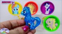 My Little Pony Learning Colors Play Doh Mane 6 MLP Shopkins Surprise Egg and Toy Collector SETC