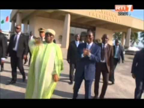 RTI - Fin de la visite d`Etat du président Ali Bongo en Côte d`Ivoire