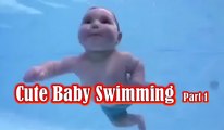 Baby Swiming Funny Videos Collection, Cute Baby Swimming Pool, Part 1/2
