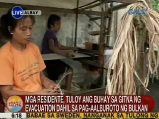 UB: Mga residente, tuloy ang buhay sa gitna ng evacuation dahil sa pag-aalburoto ng Mayon