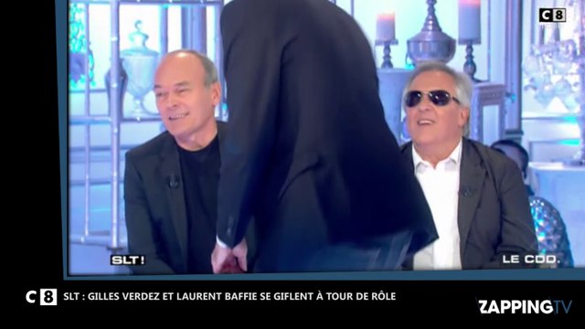 SLT : Gilles Verdez se fait gifler par Laurent Baffie, il réplique (Vidéo)