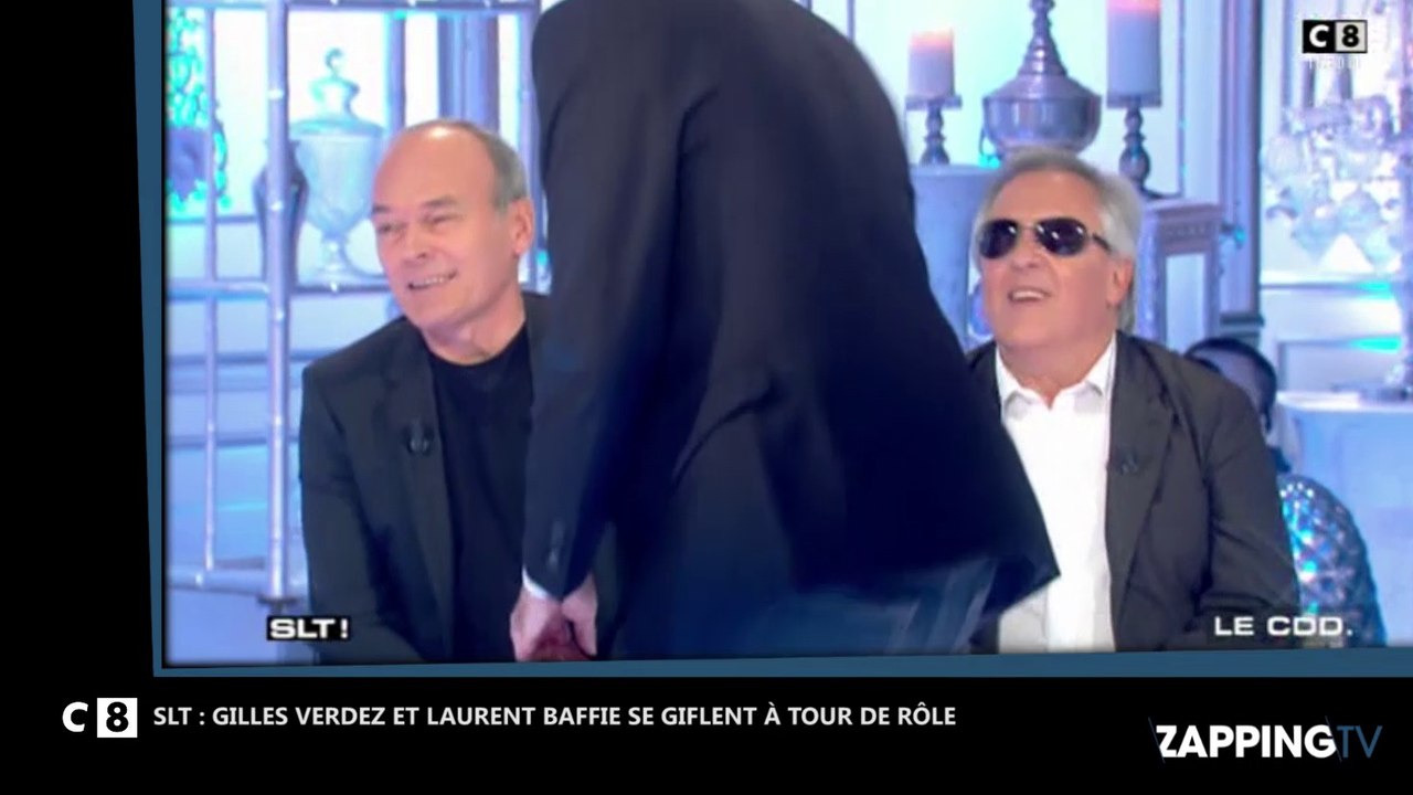 SLT : Gilles Verdez se fait gifler par Laurent Baffie, il réplique (Vidéo)