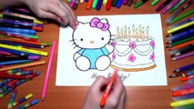 Hello Kitty New Coloring Pages For Kids Colors Coloring colored markers felt pens pencils