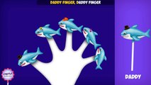 The Finger Family Shark Family Nursery Rhyme | Shark Finger Family Songs