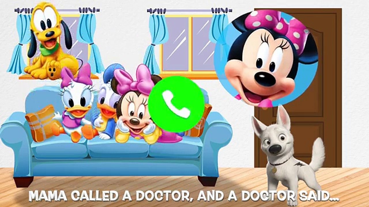 Five Little Baby Mickey Mouse Jumping on the Bed Pranked by Joker
