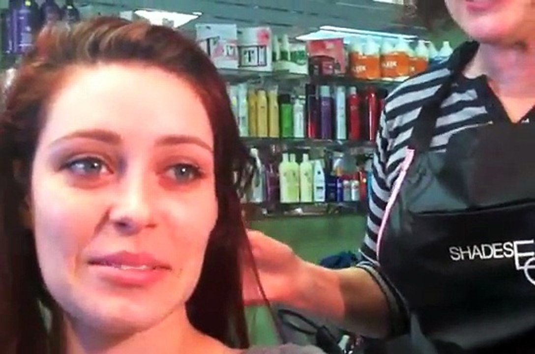 long hair cut to pixie