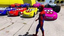 Spiderman Disney Cars Lightning McQueen Cars Collection Cargo Plane Transportation (Nursery Rhymes)