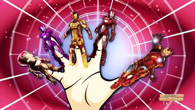 Spiderman 3d Finger family Frozen ABC songs | Captain America Finger family | Minions 123 song
