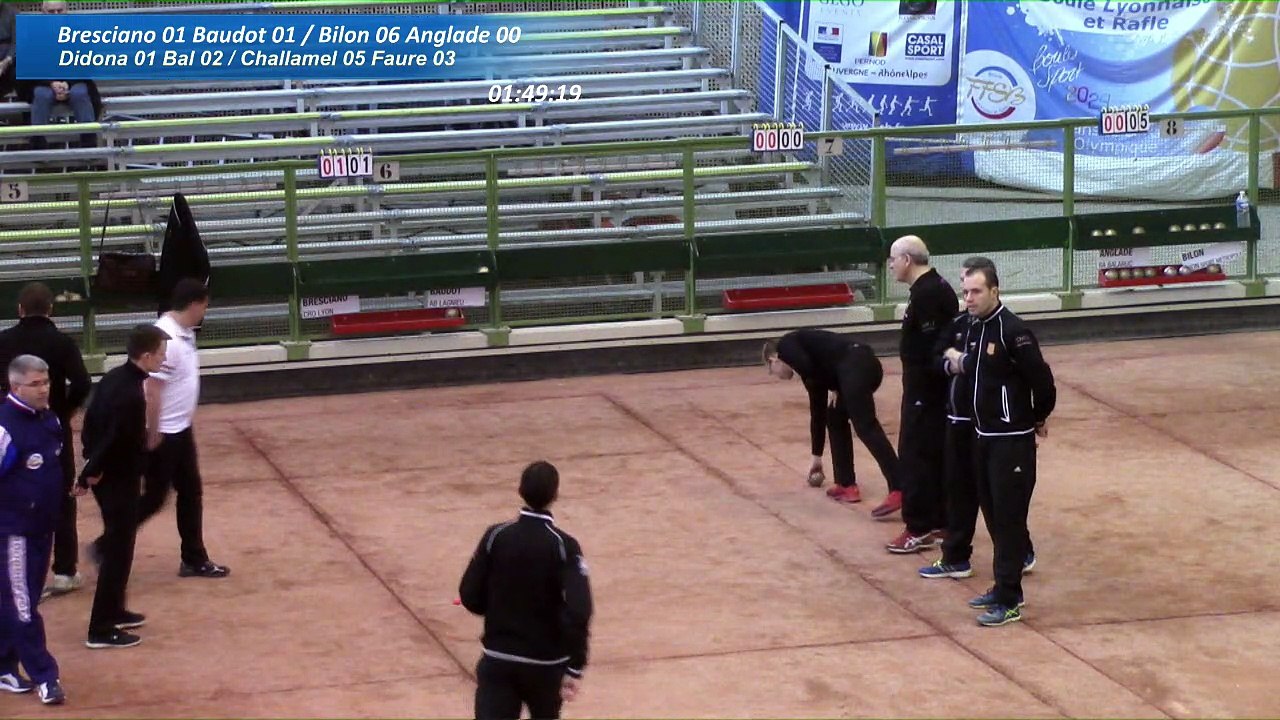 Quarts de finale, septième étape du Trophée Super 16, Sport Boules, Saint-Quentin Fallavier 2017