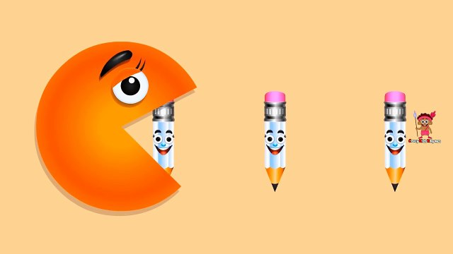 Learn The Colors, Color Crew Vs Pacman Cartoon, Teach Colours to Toddlers Kids Children Babies