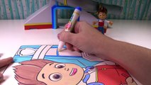 Paw Patrol Ryder Lookout Tower Crayola Magic Ink Marker Coloring Book Surprise | Fizzy Toy Show