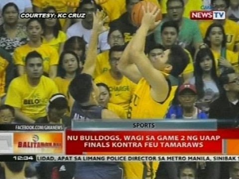 BT: NU Bulldogs, wagi sa game 2 ng UAAP Finals kontra FEU Tamaraws