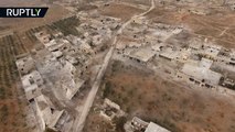 Drone buzzes over two east Aleppo districts taken by Syrian Army from rebels-GEAwRUSK5ak