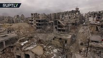 Drone captures the destruction of Aleppo-rG8FI2L7dHM