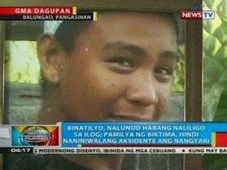 BP: Binatilyo, nalunod habang naliligo sa ilog sa Balungao, Pangasinan