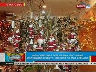 Mga Christmas tree na may iba't ibang modernong disenyo, ibinibida ng mga Cebuano