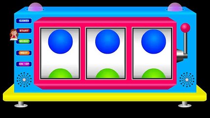 Colors for Children to Learn with Ball Game Slot Machine - Colours for Kids to Learn