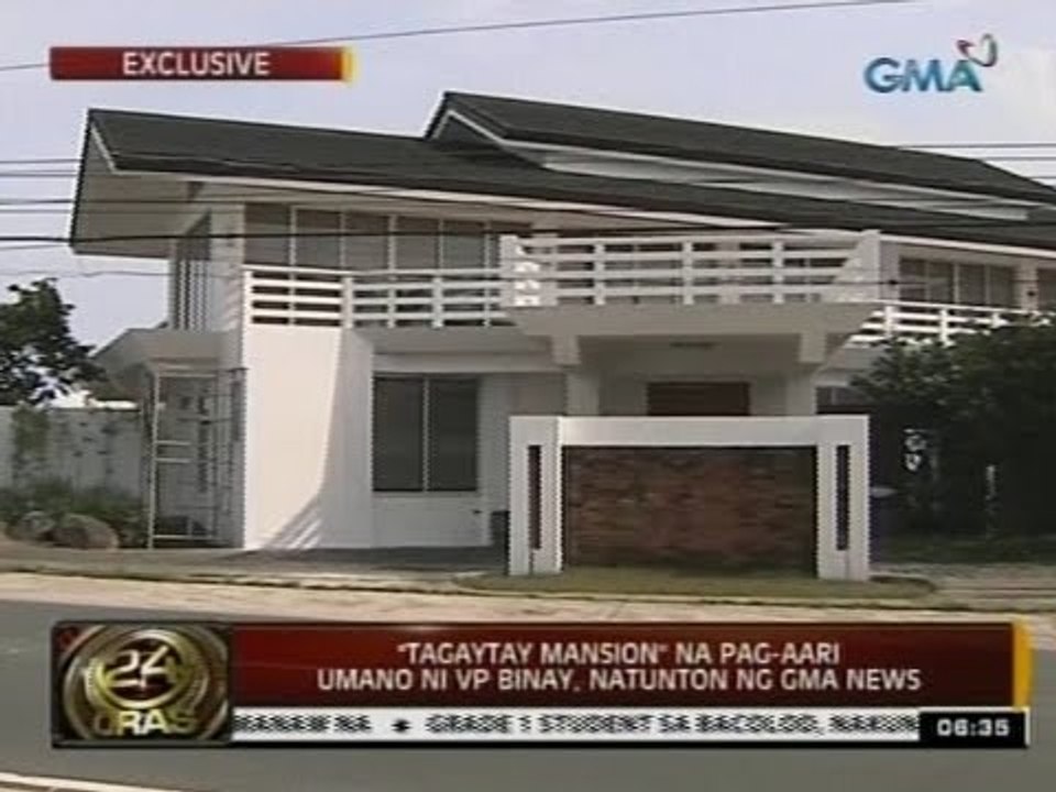 24Oras: "Tagaytay Mansion" na pag-aari umano ni VP Binay, natunton ng GMA News