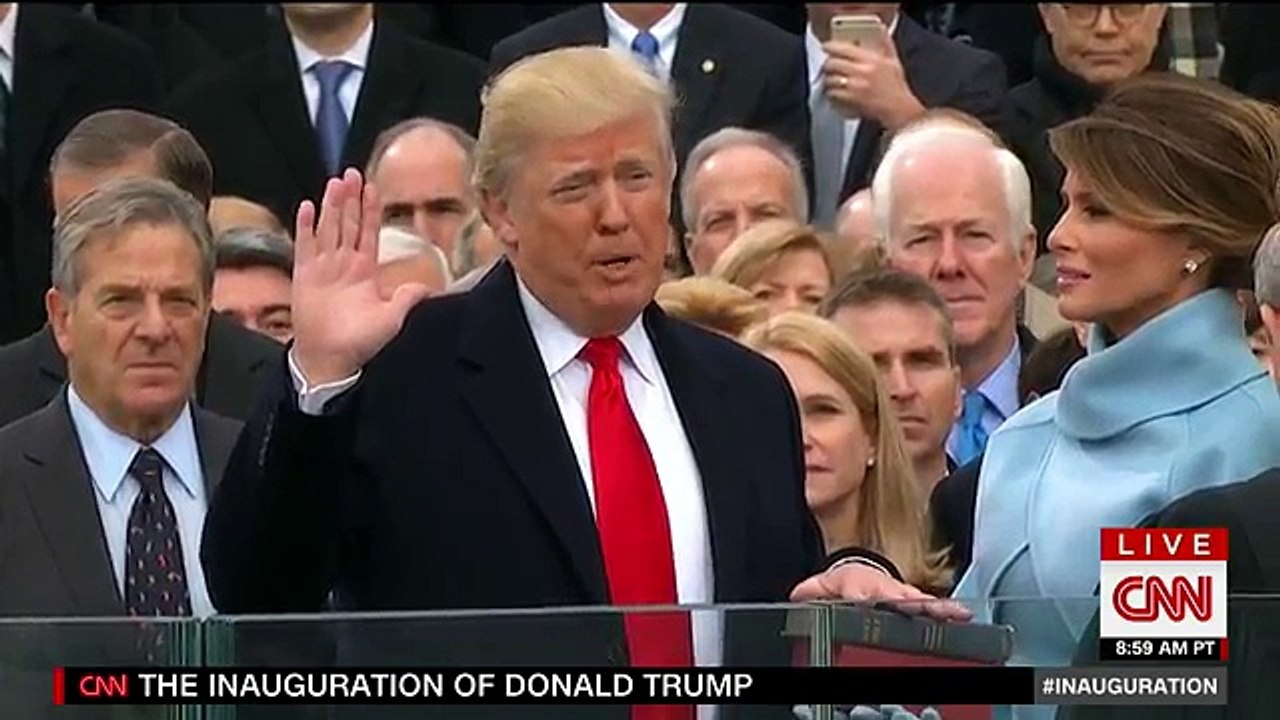 Donald Trump sworn in as 45th US President