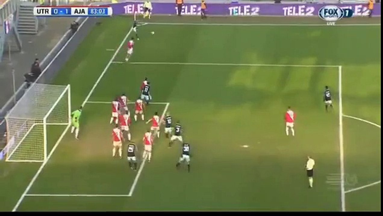 Lasse Schöne Incredible  Goal - Utrecht vs Ajax 0-1 Eredivisie 22.01.2017