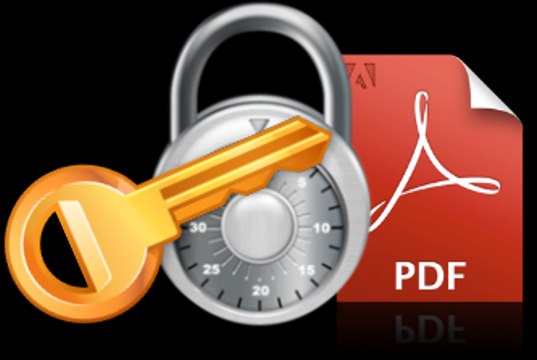 How to find the password of a password protected PDF file.
