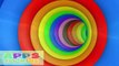 Learning Colors For Kids - Eggs & Surprises - 3d ball Indoor Playground In Colorful Tunnel