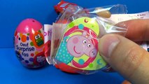 3 surprise eggs! Play Doh Disney Pixar Cars HELLO KITTY Peppa Pig unboxing eggs surprise For Kids