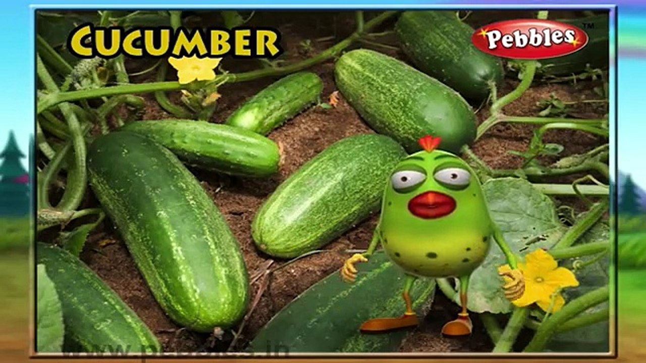 Cucumber Rhyme Nursery Rhymes With Lyrics For Kids Vegetable Rhymes Rhymes 3D Animation 