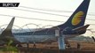 Jet Airways flight skids off runway during take-off in Goa, India-ckb19GwgPrE