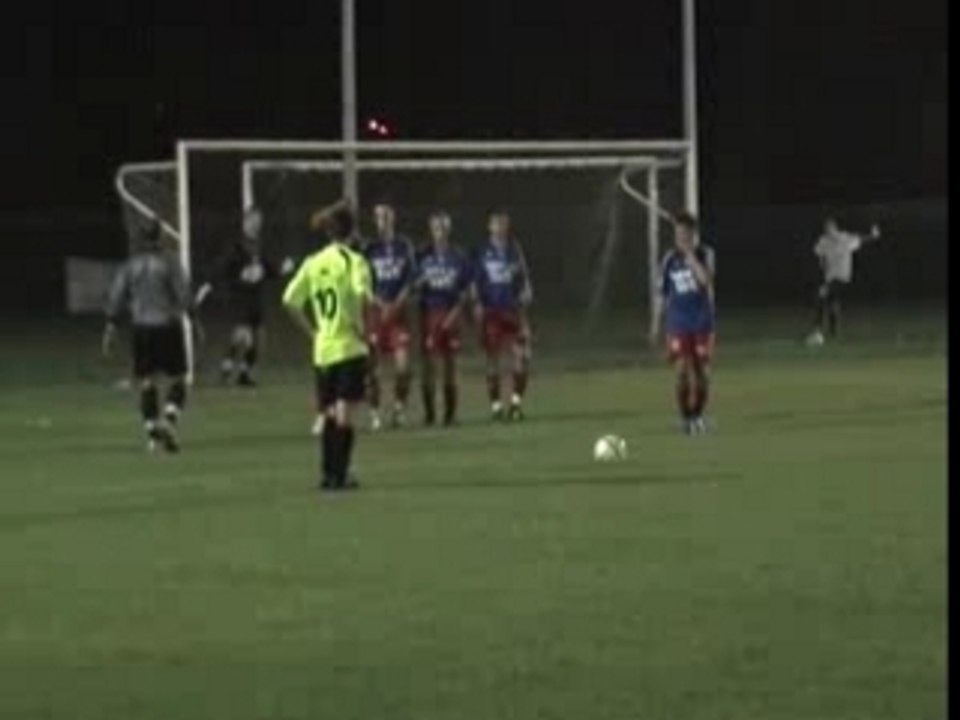 Virton - Bertrix : Coup-franc de Adrien Lespagnard