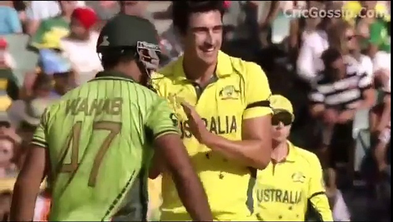 Australia may see Stark and team Wahab Riaz furious response - YouTube