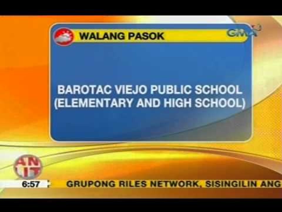 UB: Klase sa ilang lugar sa bansa ngayong Biyernes, suspendido dahil sa masamang panahon