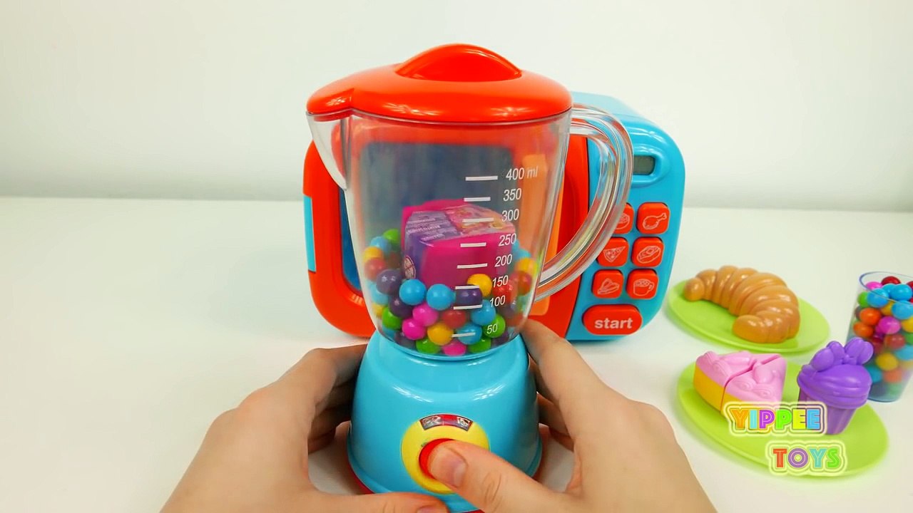 Microwave and Blender Just Like Home Kitchen Toy Appliances and Surprise Eggs for Kids