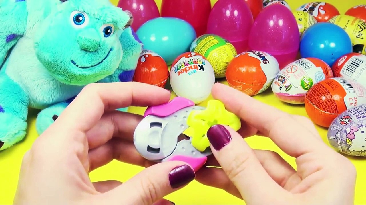 Surprise Eggs Play Doh Eggs Cars 2 Spider-Man Peppa Pig Disney Princess Mickey Mouse Surprise Eggs