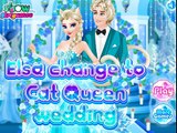 Эльза Изменить Для Cat Queen Свадьба: Disney принцесса Замороженный игры для маленьких девочек