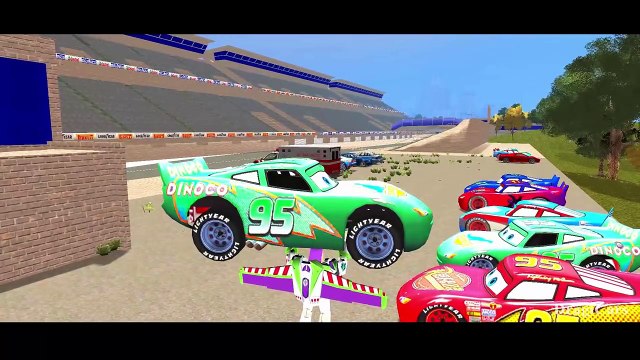 Childrens Songs Buzz Lightyear Woody Toy Story & Lightning McQueen Colors and Dinico Kids Rhymes