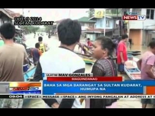 NTG: Baha sa mga barangay sa Sultan Kudarat, humupa na