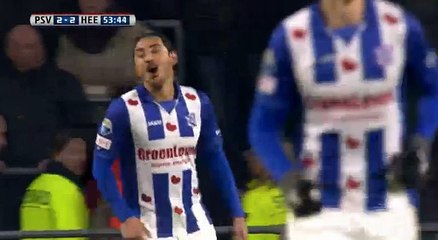 Ghoochannejhad GOAL (2:2) PSV vs Heerenveen