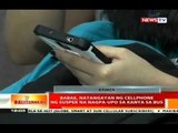 BT: Babae, natanganyan ng cellphone ng suspek na nagpa-upo sa kanya sa bus