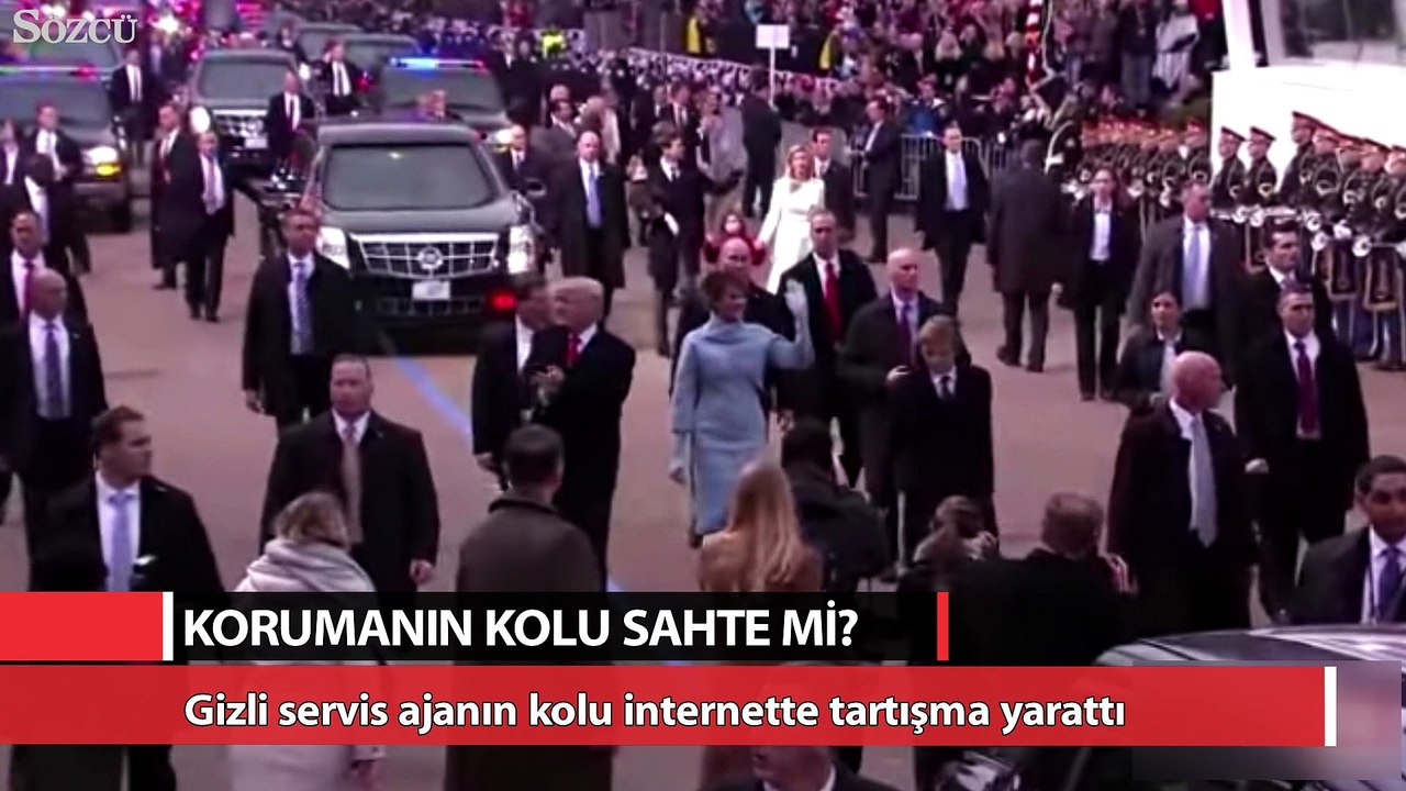 Trump'ın korumasının kolu tartışma yarattı