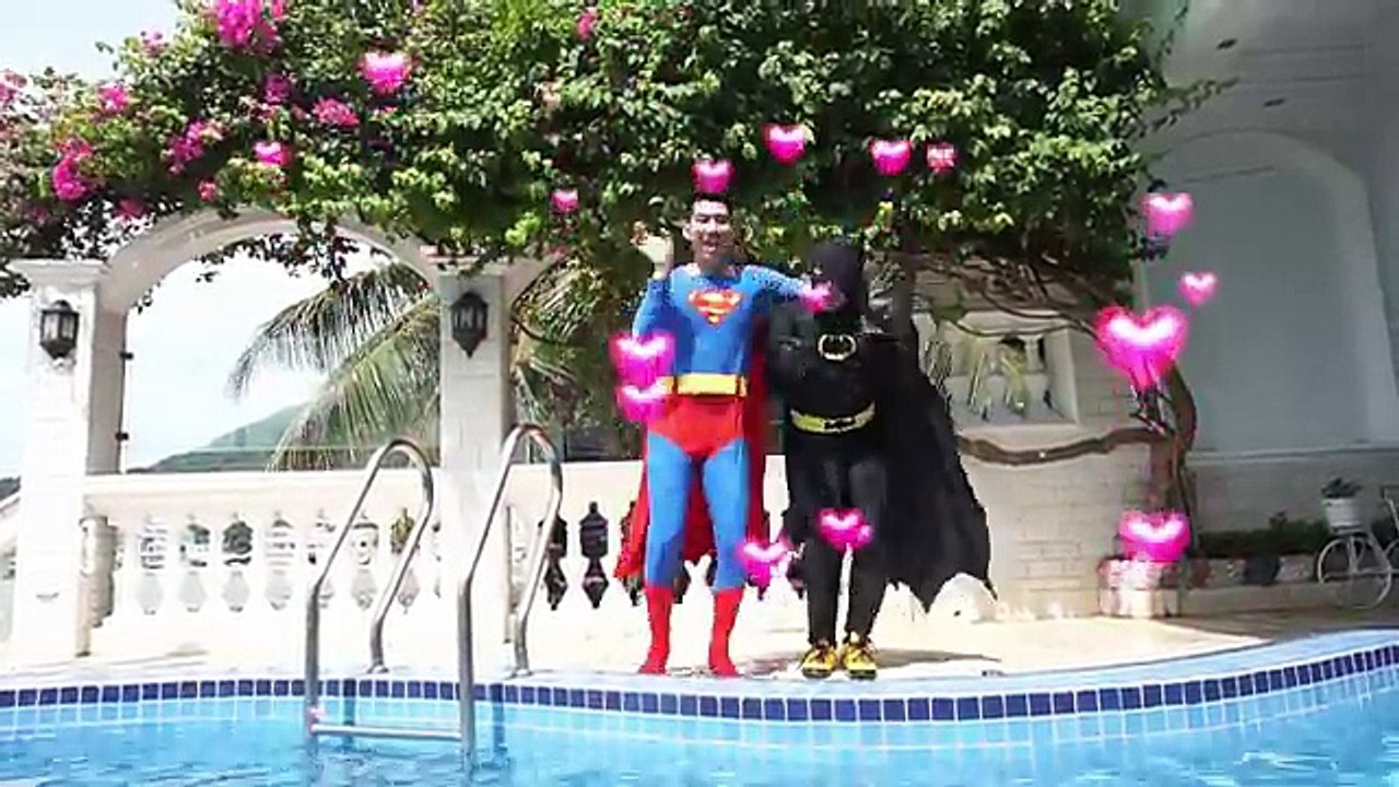 Spiderman Frozen Elsa Anna Snow White Prank in Pool w  Paw Patrol Mickey Fun Superhero In Real Life