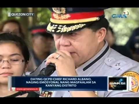 Saksi: QCPD Chief Richard Albano, emosyonal sa kanyang pamamaalam