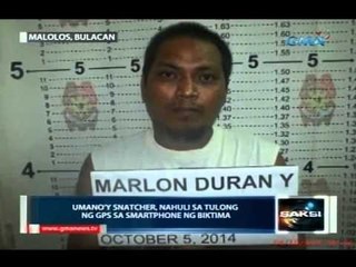 Saksi: Umano'y snatcher sa Bulacan, nahuli sa tulong ng GPS sa smartphone ng biktima
