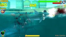 Hungry Shark Evolution: Tiger Shark with Lava Baby Shark Gameplay