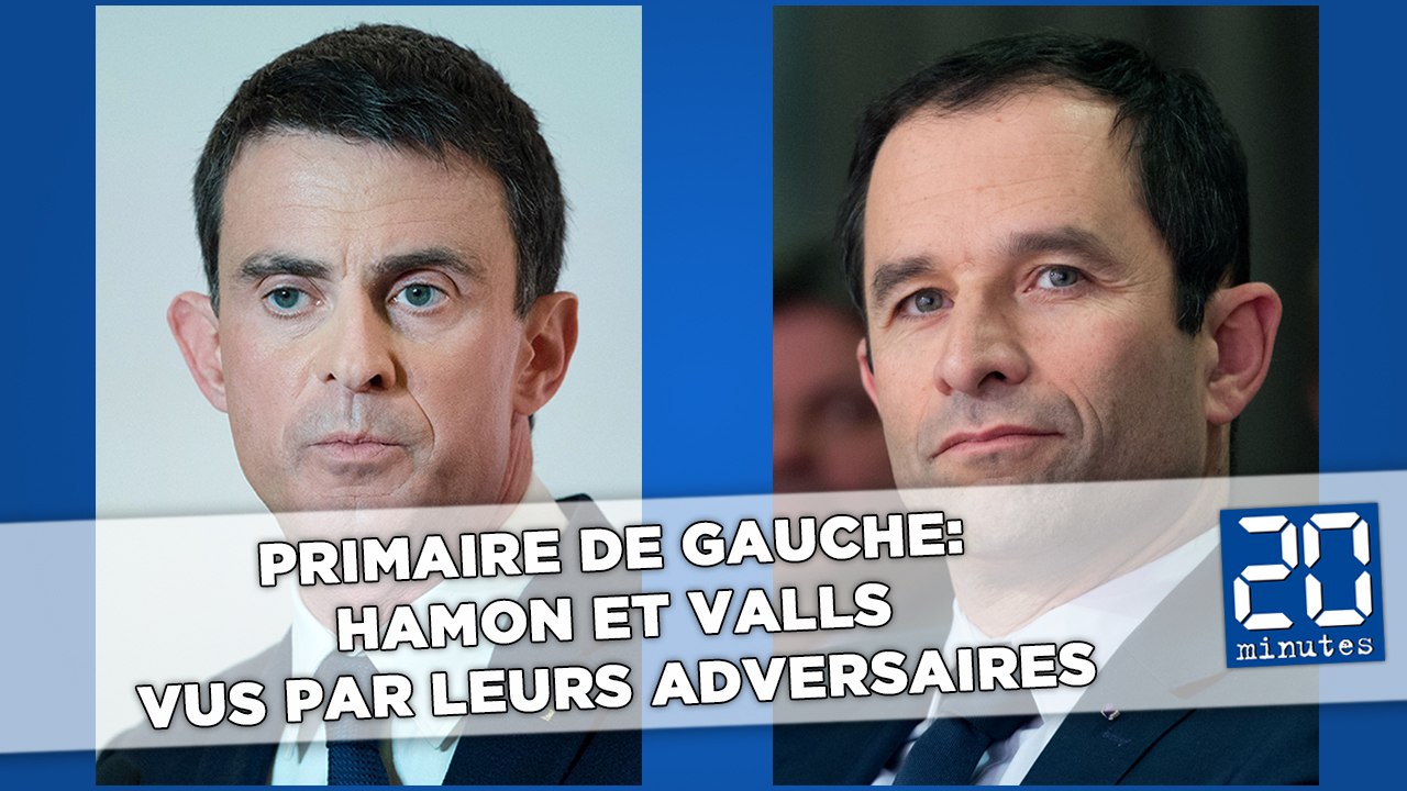 Primaire de gauche:  Hamon et Valls vus par leurs adversaires