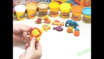 Create 3D images with Play Doh clay - 3D green trees with Play Doh clay - Finger Family