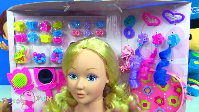 Pepee ve Niloya saç stilleri yapıyor Maşa saç modelleri yaptı Sarışın Niloya çizgi film bebeği bozdu