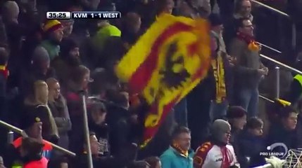 Dimitrios Kolovos Goal - KV Mechelen vs Westerlo 1-1. Jupiler League 22.01.2017 (HD)